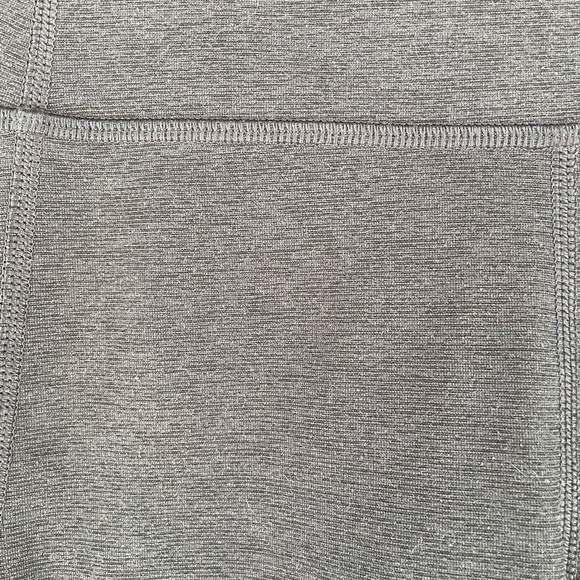 Outdoor Voices Leggings Striped Black Grey Cropped Athletic Pants Small S - Picture 2 of 7